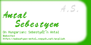 antal sebestyen business card